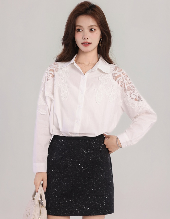 Fashion loose Casual Western style autumn shirt for women