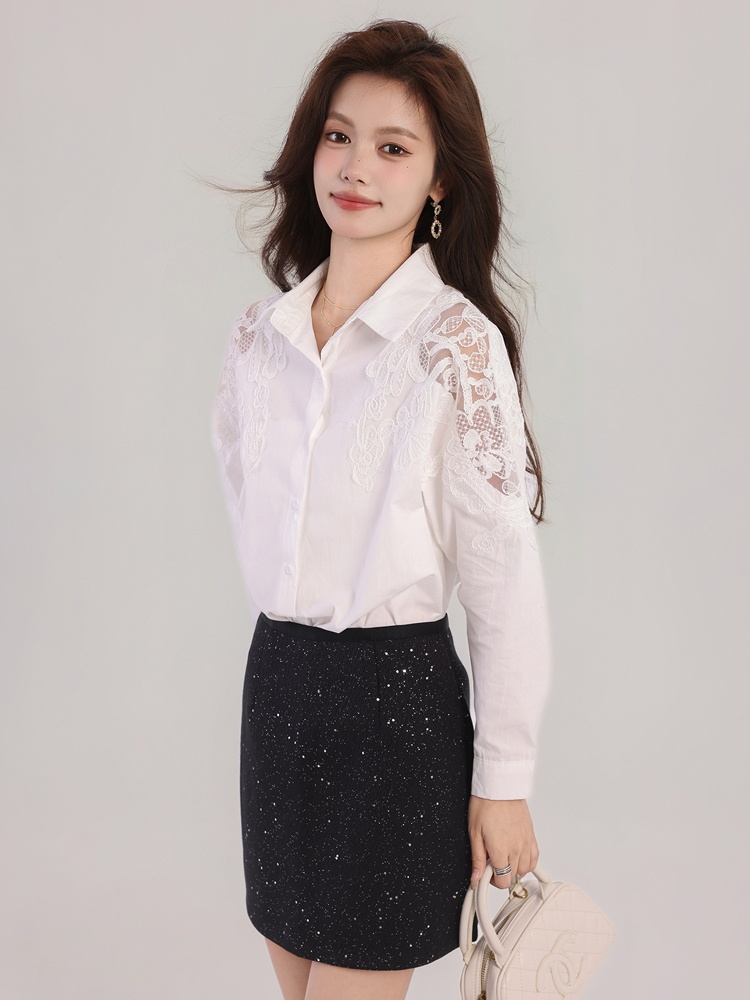 Fashion loose Casual Western style autumn shirt for women