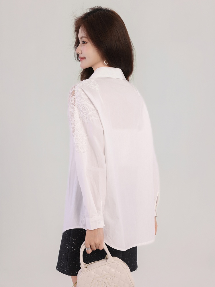 Fashion loose Casual Western style autumn shirt for women