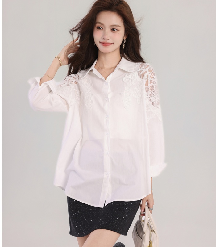 Fashion loose Casual Western style autumn shirt for women