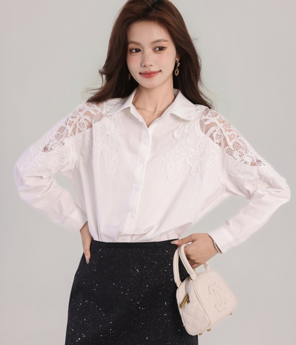 Fashion loose Casual Western style autumn shirt for women