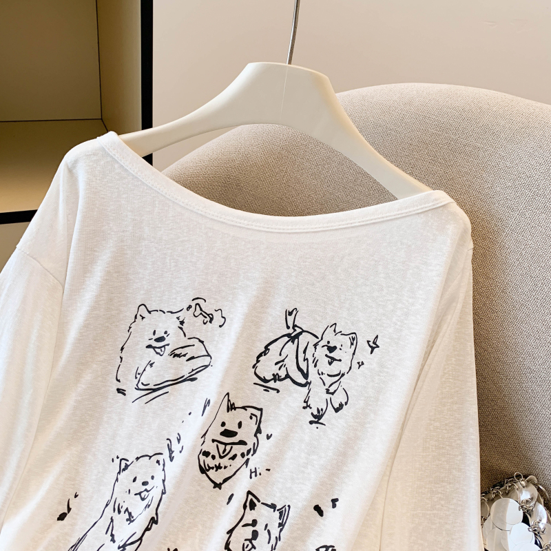 Western style thin shirts sunscreen T-shirt