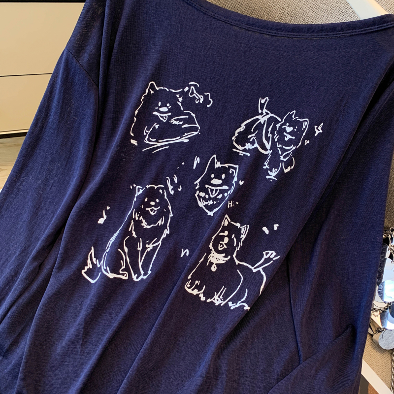 Western style thin shirts sunscreen T-shirt