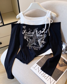 Fashion tops American style T-shirt for women