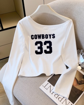 All-match fashion tops niche long sleeve T-shirt
