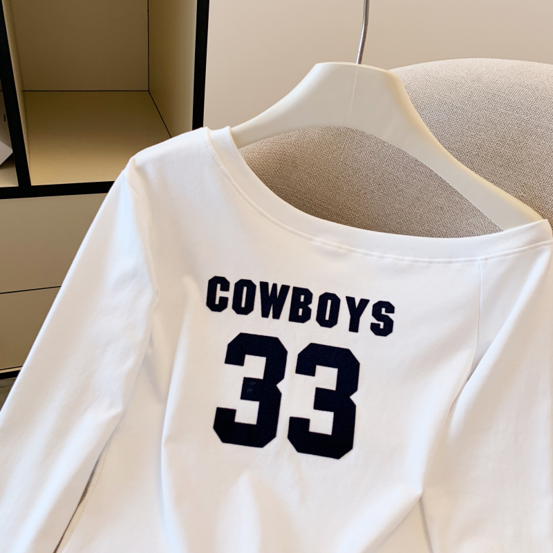 All-match fashion tops niche long sleeve T-shirt