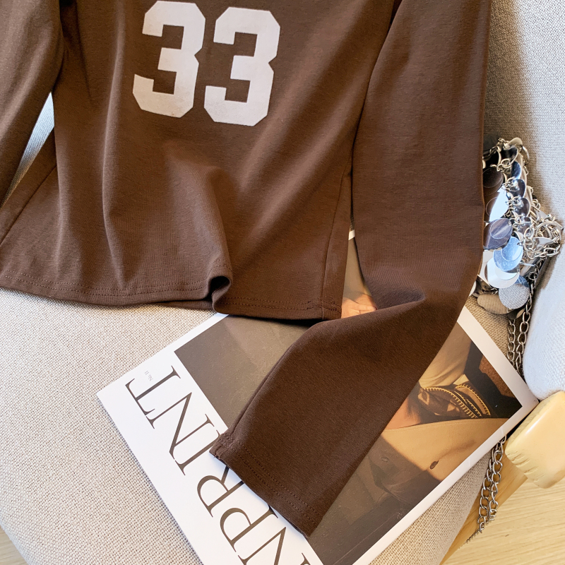All-match fashion tops niche long sleeve T-shirt