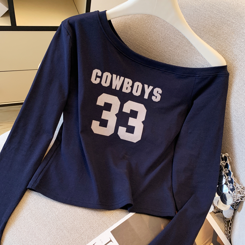 All-match fashion tops niche long sleeve T-shirt