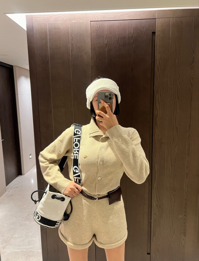 Autumn and winter coat Korean style shorts 2pcs set