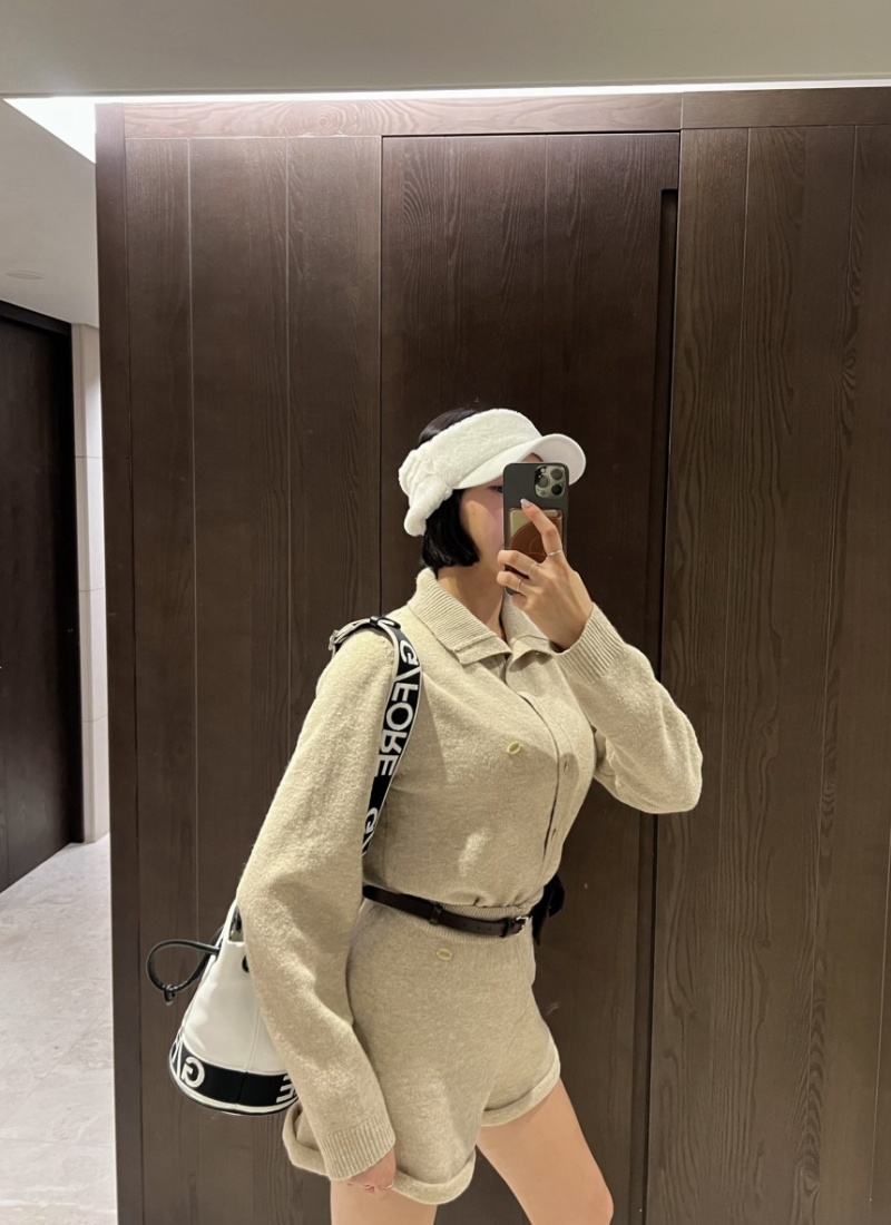 Autumn and winter coat Korean style shorts 2pcs set