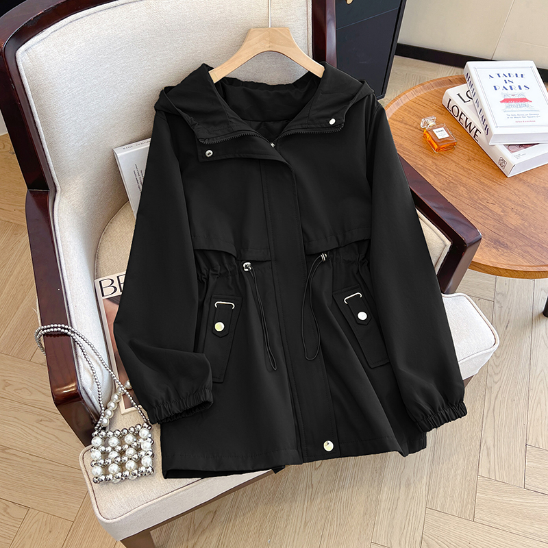 Loose coat large yard technical jacket for women