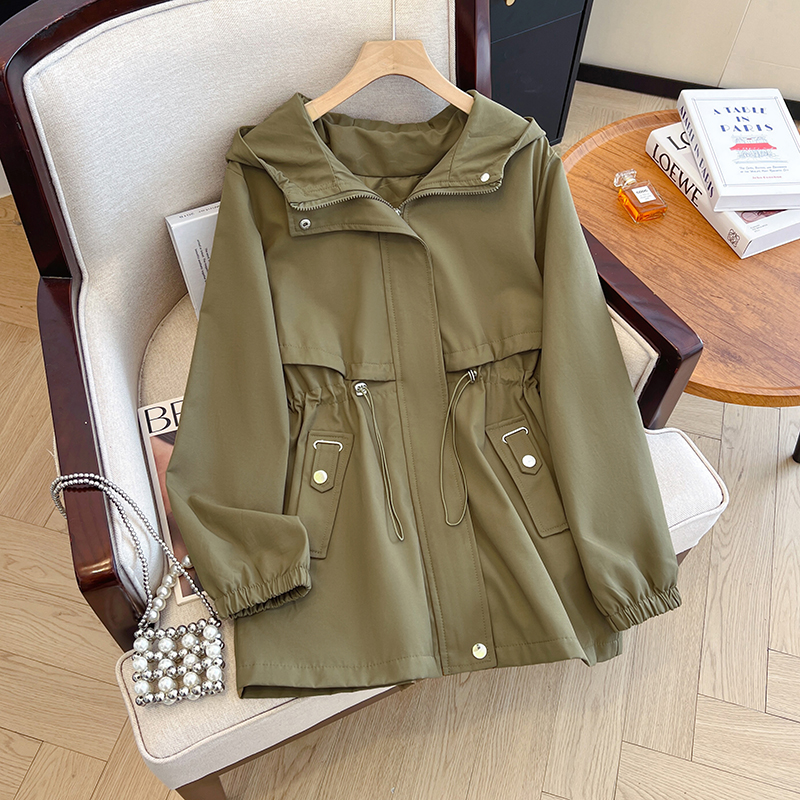 Loose coat large yard technical jacket for women
