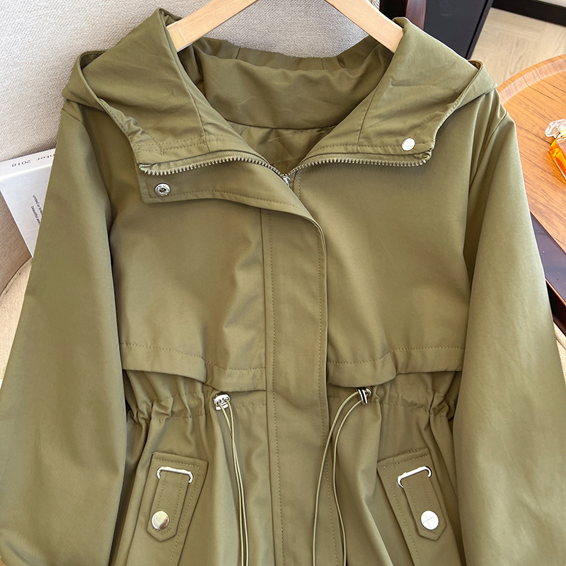 Loose coat large yard technical jacket for women