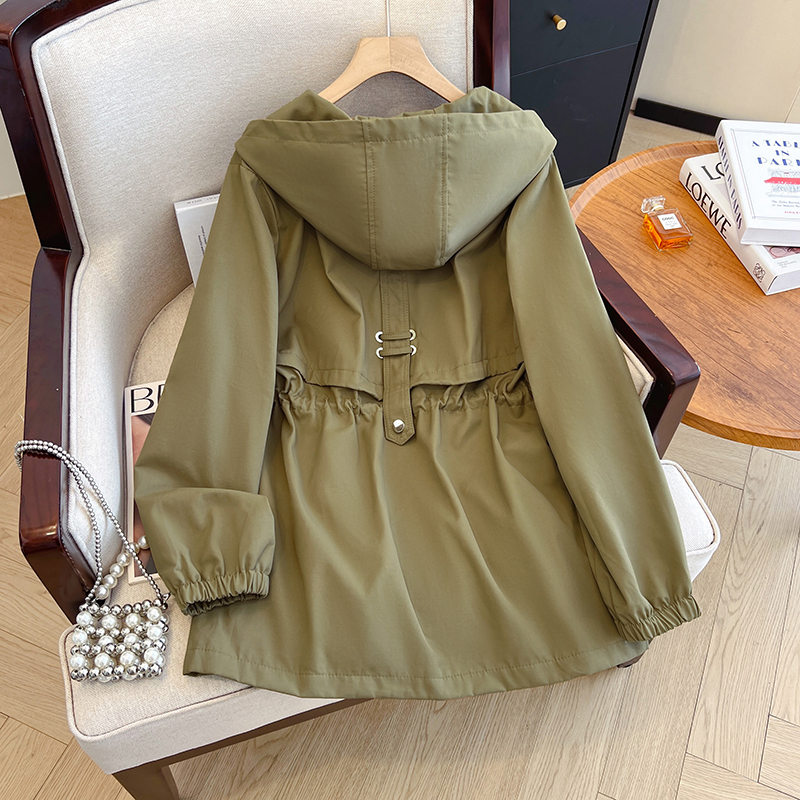 Loose coat large yard technical jacket for women