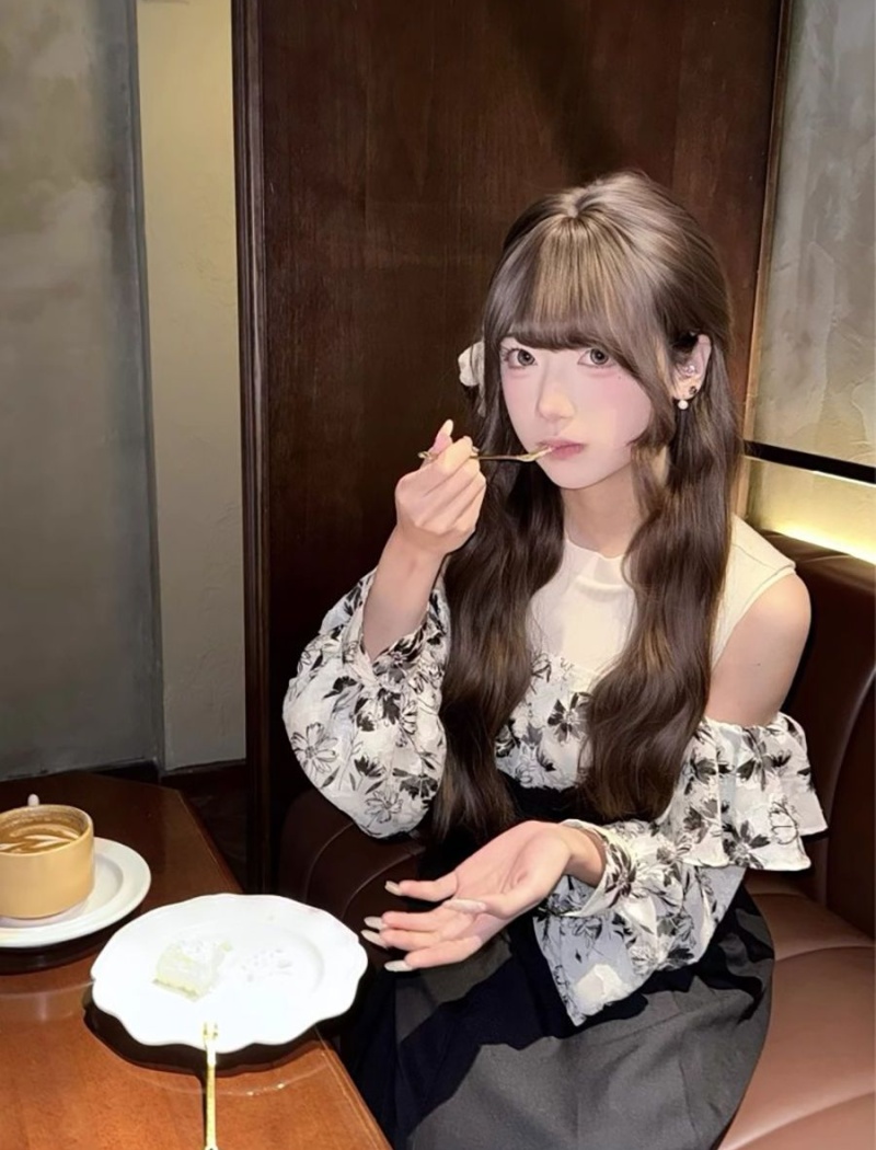 Printing slim dress autumn strapless long dress