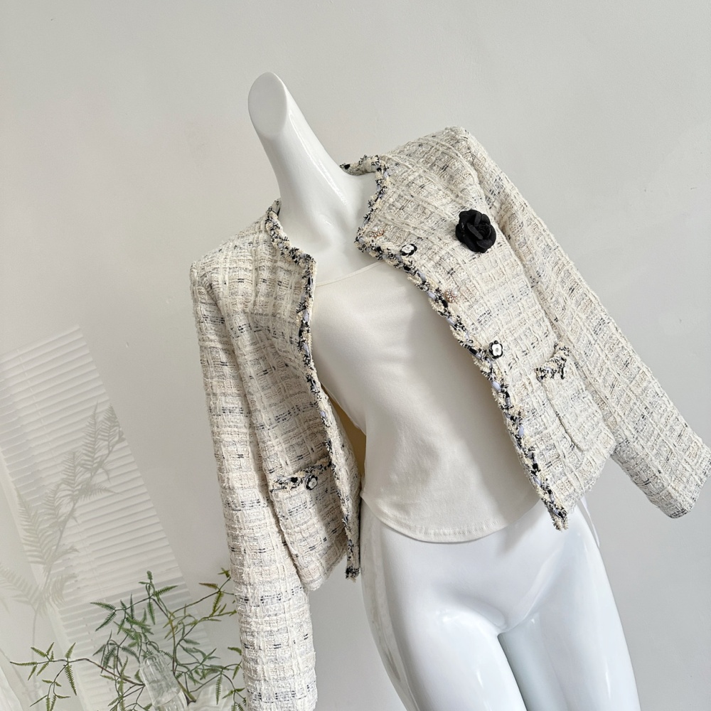 Chanelstyle coarse flower jacket