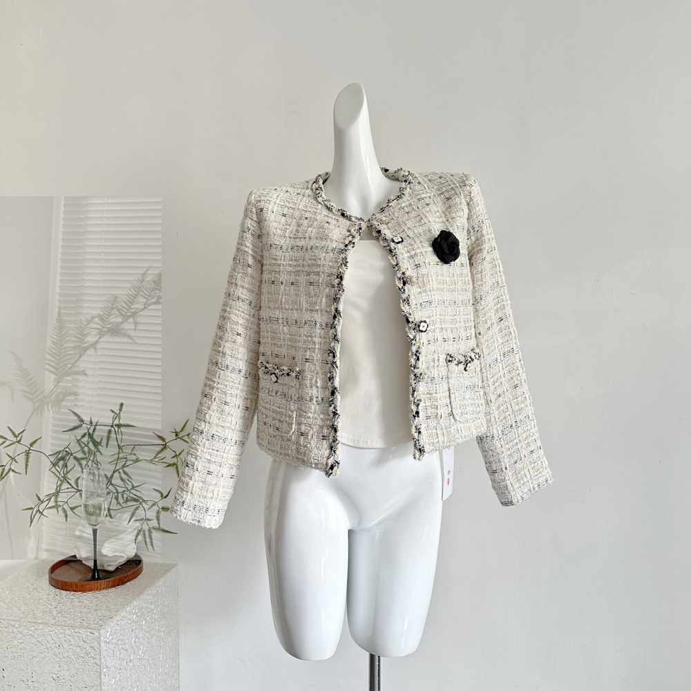 Chanelstyle coarse flower jacket