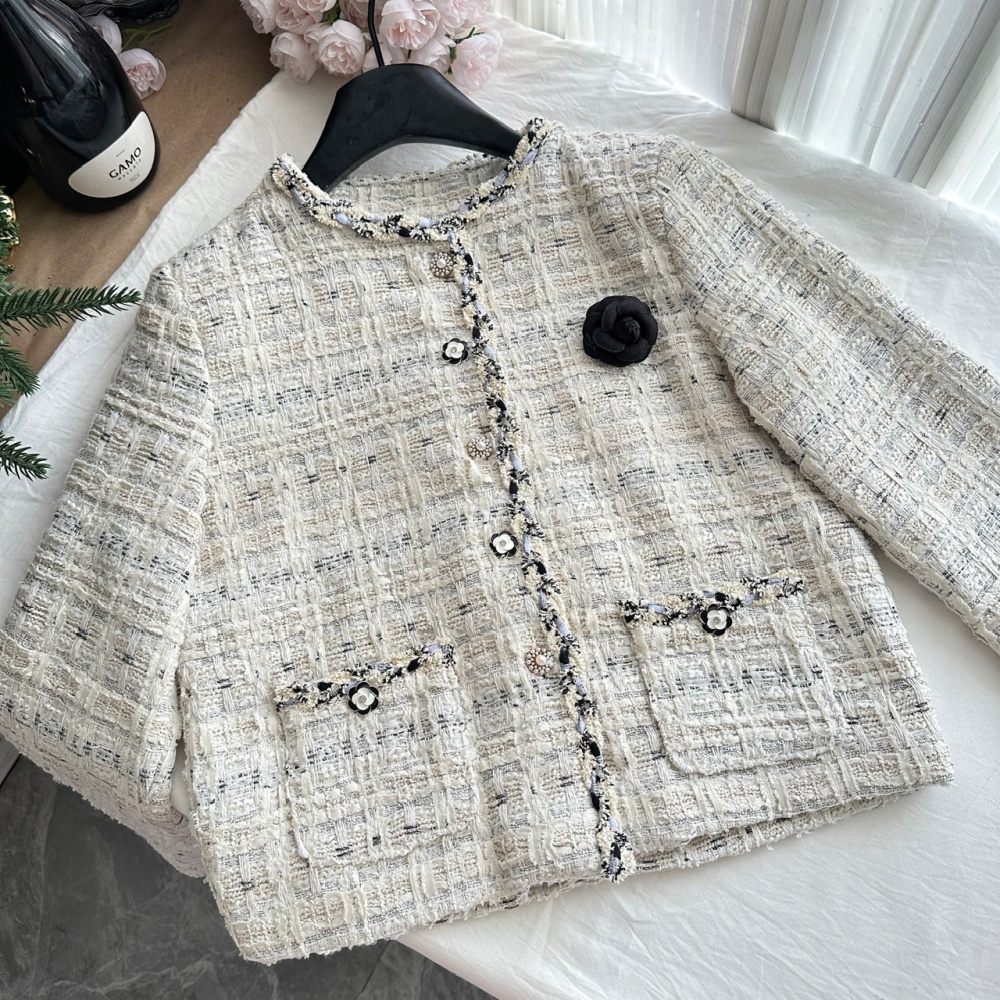 Chanelstyle coarse flower jacket