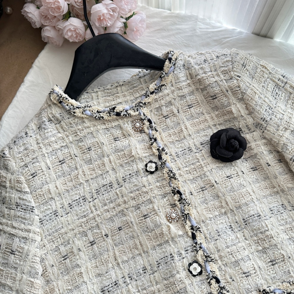 Chanelstyle coarse flower jacket