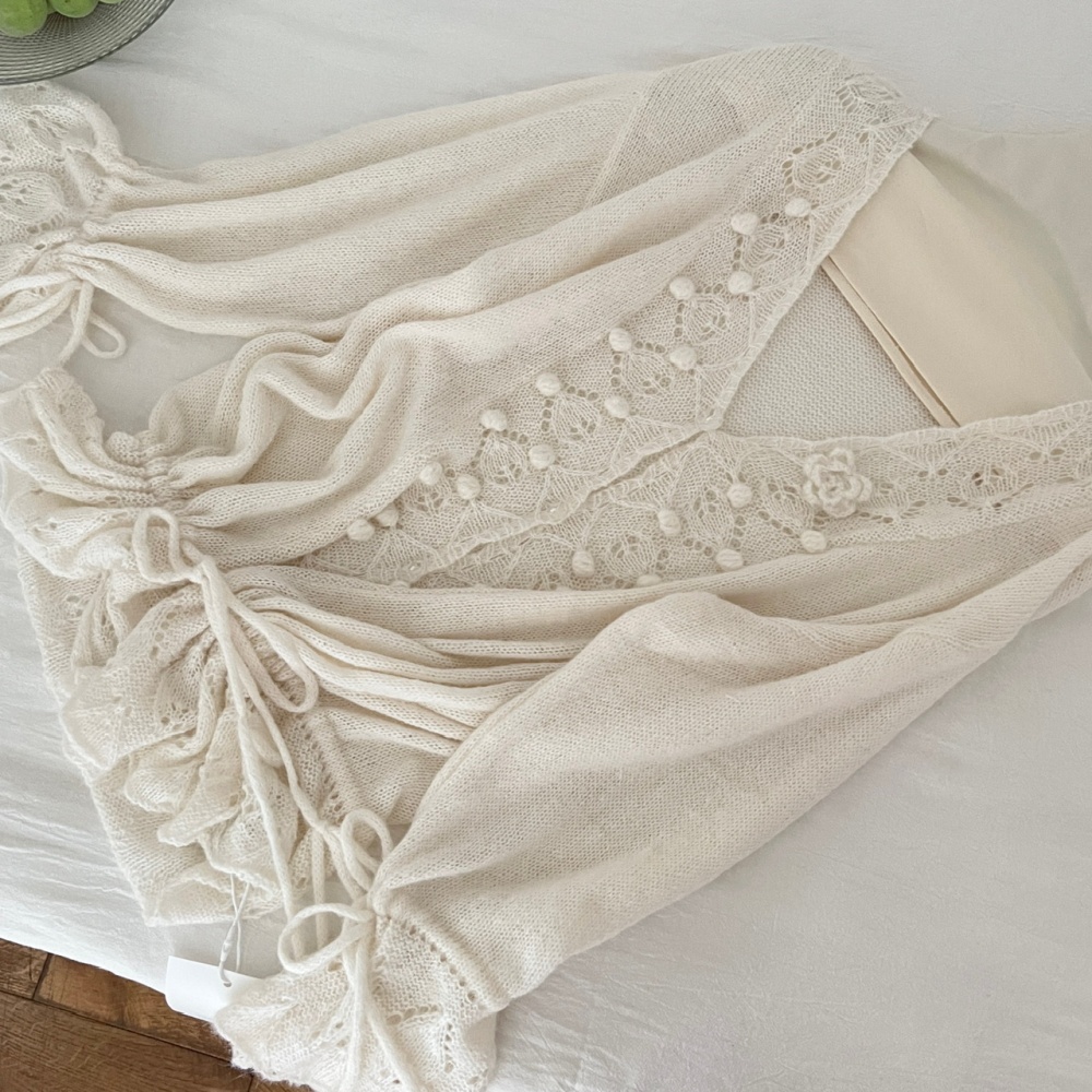 Lace enticement vest sling corset 3pcs set