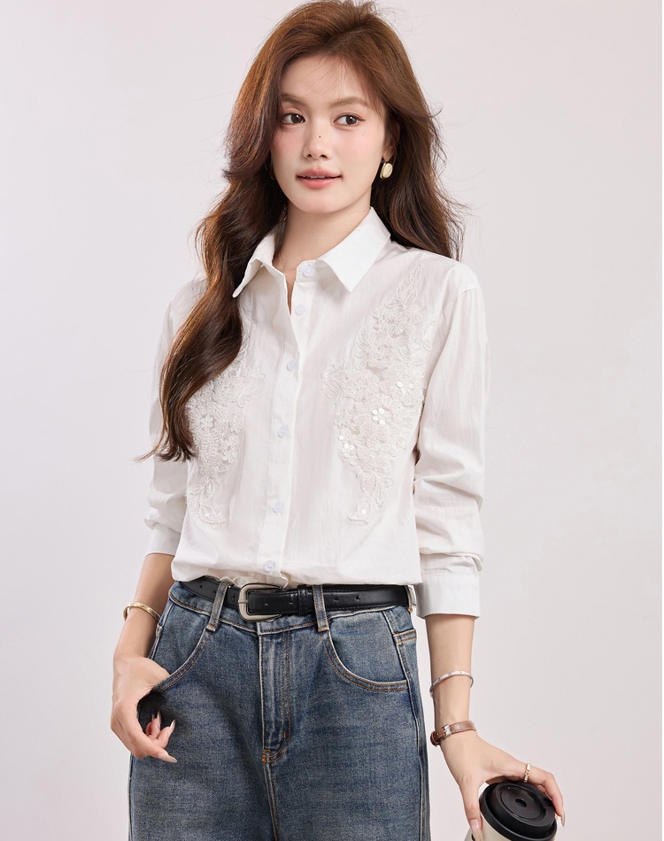 Temperament France style cardigan long sleeve tops