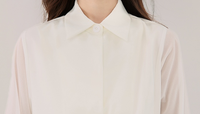 Autumn splice France style tops niche bat sleeve shirt