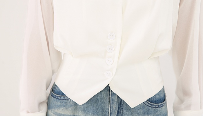 Autumn splice France style tops niche bat sleeve shirt
