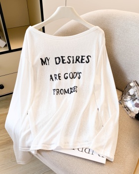 Sunscreen all-match T-shirt long sleeve tops for women