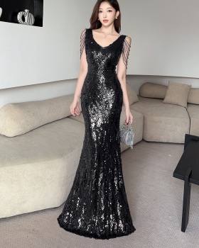 Sequins niche evening dress sexy dress