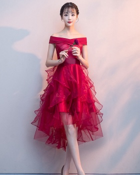 Temperament simple evening dress noble dress for women