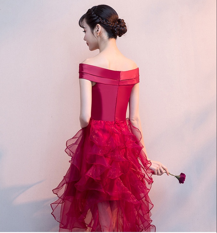 Temperament simple evening dress noble dress for women