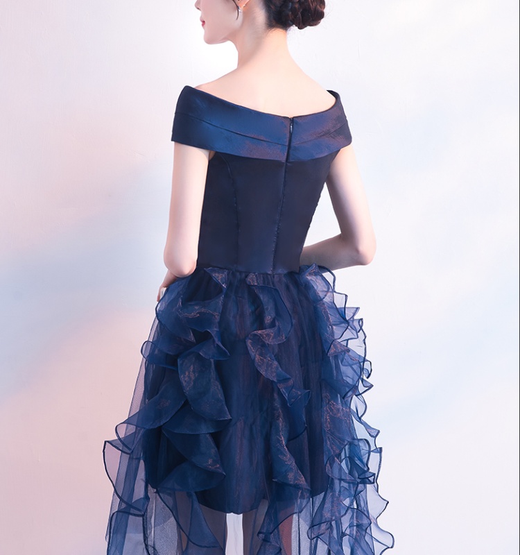 Temperament simple evening dress noble dress for women
