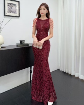 Banquet evening dress annual meeting long dress