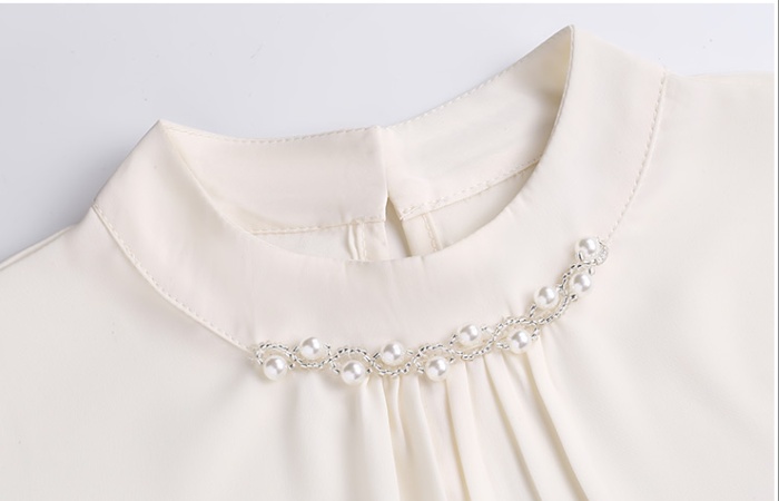 Pure France style shirt satin temperament tops for women
