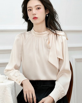 Chiffon long sleeve shirt temperament Korean style tops