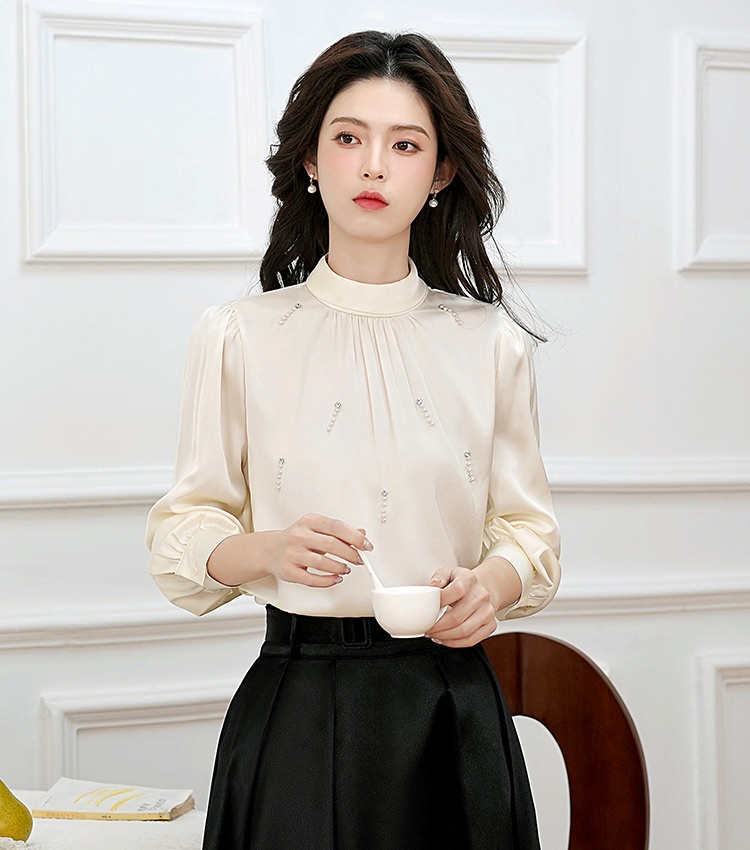 France style tops commuting shirt for women