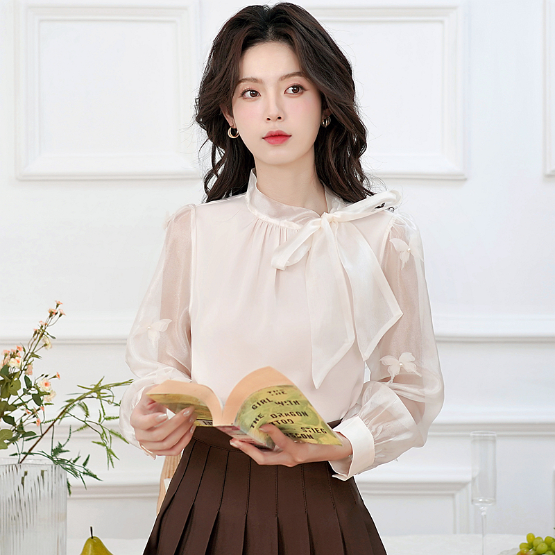Commuting France style tops spring and autumn profession shirt