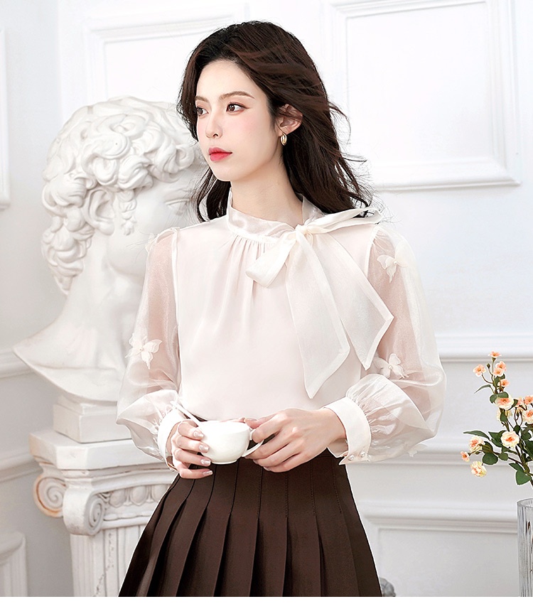 Commuting France style tops spring and autumn profession shirt