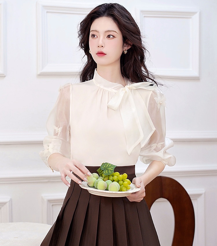 Commuting France style tops spring and autumn profession shirt