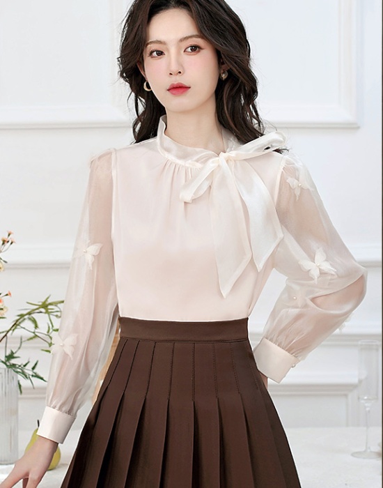 Commuting France style tops spring and autumn profession shirt