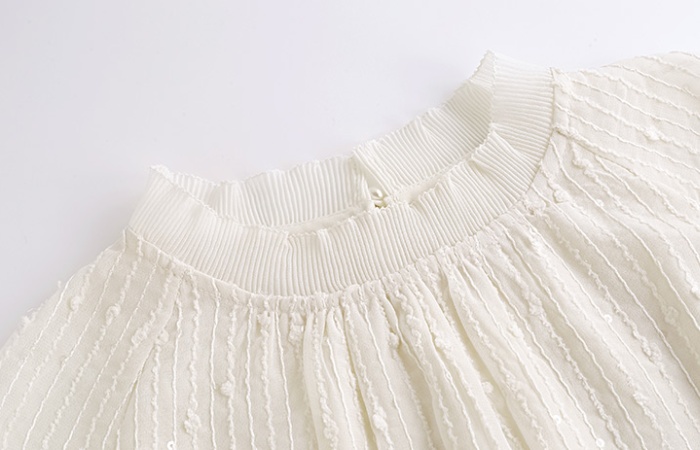 France style long sleeve tops chiffon shirt for women