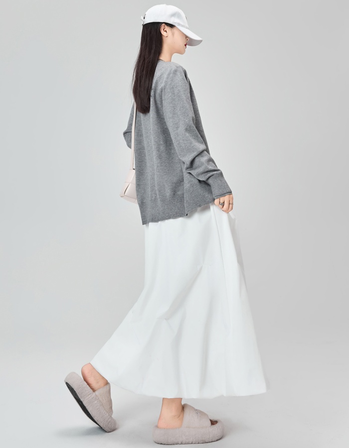 Autumn fold bud skirt A-line skirt for women