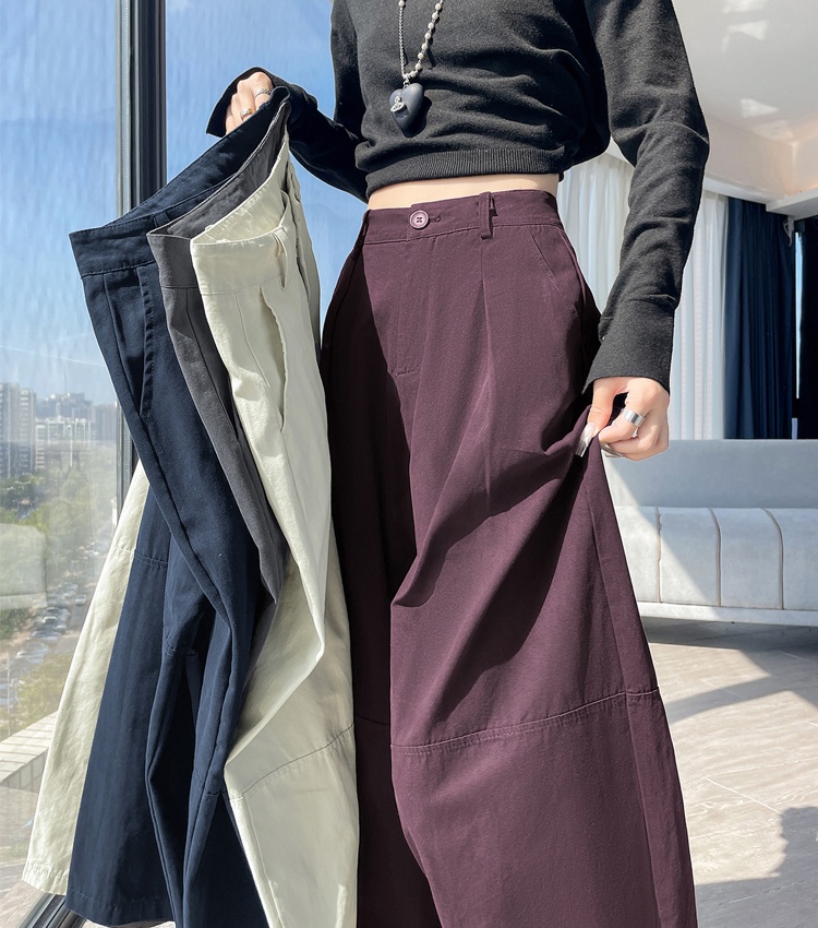 Loose casual pants autumn wide leg pants for women