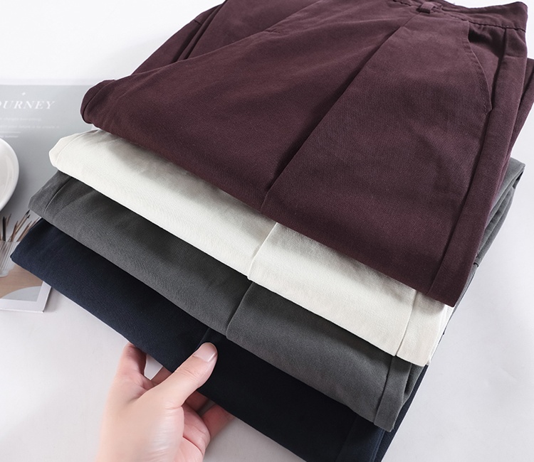 Loose casual pants autumn wide leg pants for women