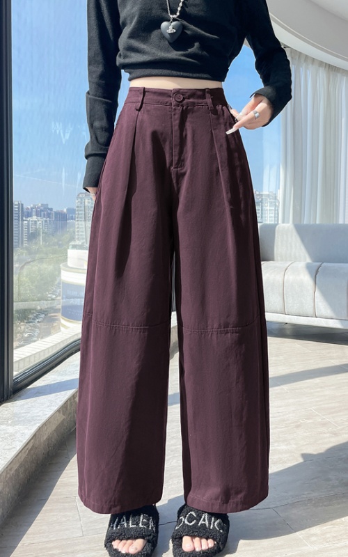 Loose casual pants autumn wide leg pants for women