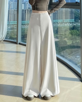 Drape wide leg pants business suit for women