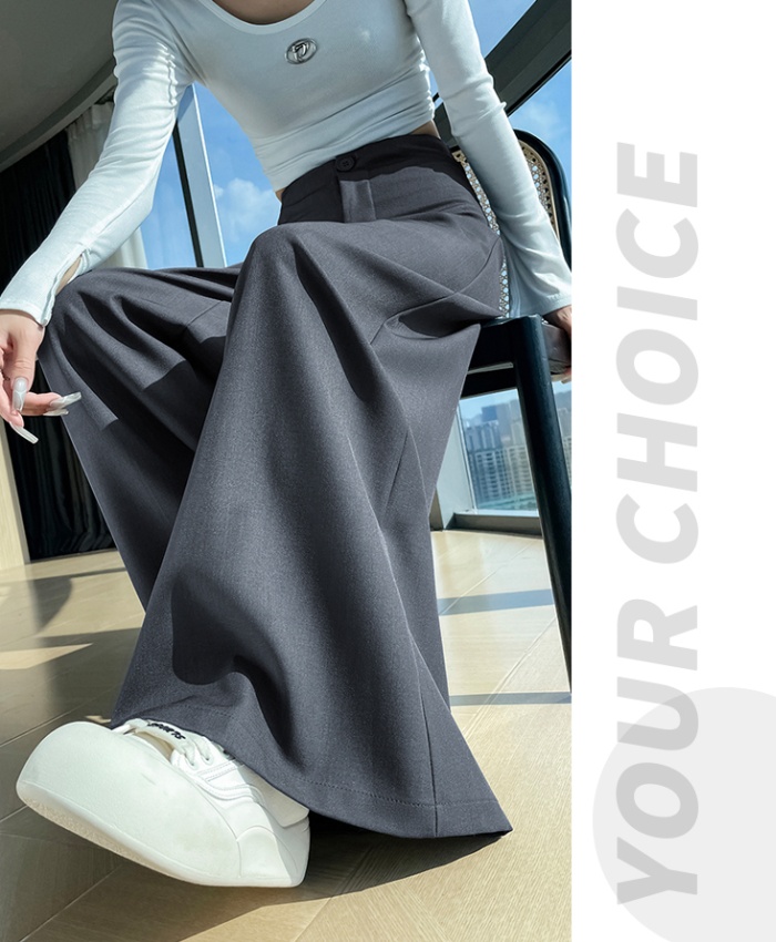 Drape wide leg pants business suit for women