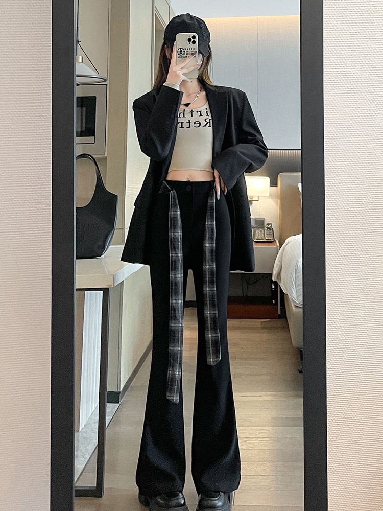All-match flare pants micro speaker pants for women