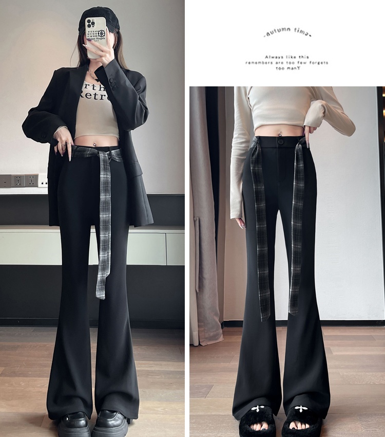 All-match flare pants micro speaker pants for women