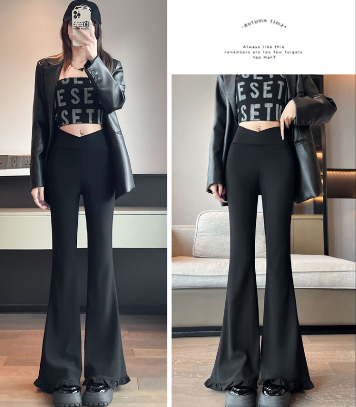 Micro speaker pants autumn flare pants for women